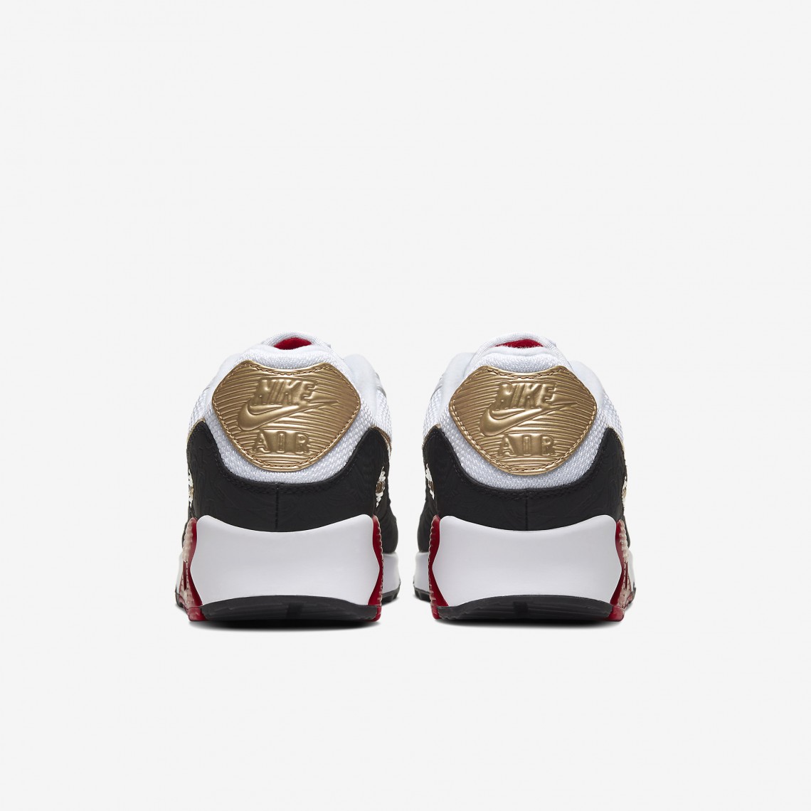 Nike Air Max 90 vit röd guld 2020 kinesiska nyårsutgåvan herr- och damskor CU3005-171